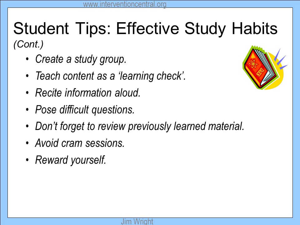 10 Highly Effective Study Habits